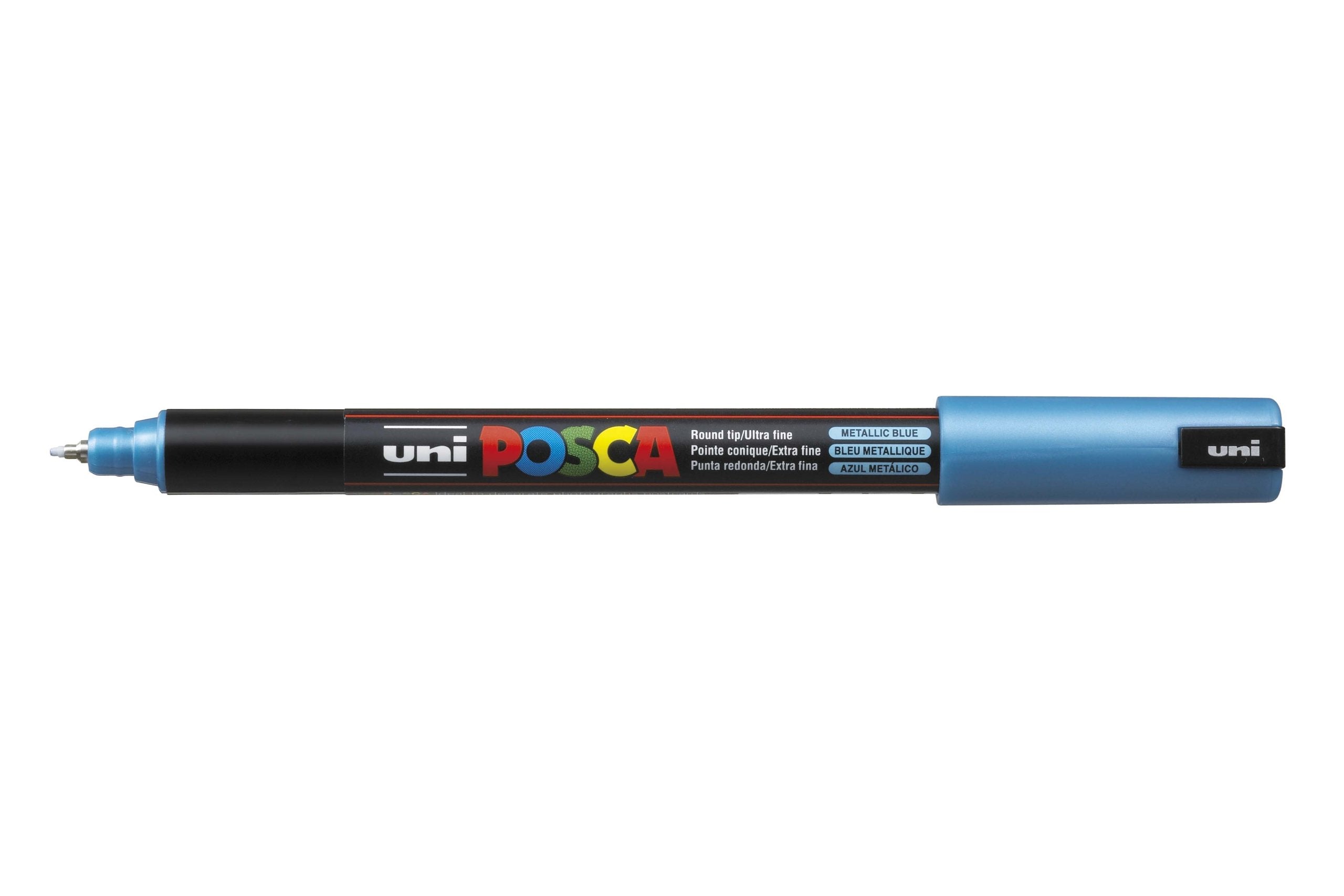 Posca UNI-BALL PC-1MR METALLIC BLUE PACK OF 12 PENS