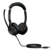 Jabra Evolve2 50 Cuffie Stereo cablate con Jabra Air Comfort, microfoni con cancellazione del rumore, cancellazione attiva del rumore - Per tutte le principali piattaforme UC, Zoom, Google Meet - Nero