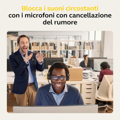 Jabra Evolve2 50 - Kabelgebundenes Stereo-Headset Air Comfort - Mikrofone mit aktiver Geräuschunterdrückung (ANC) - für MS Teams Zertifiziert, mit Anderen Plattformen kompatibel - Schwarz