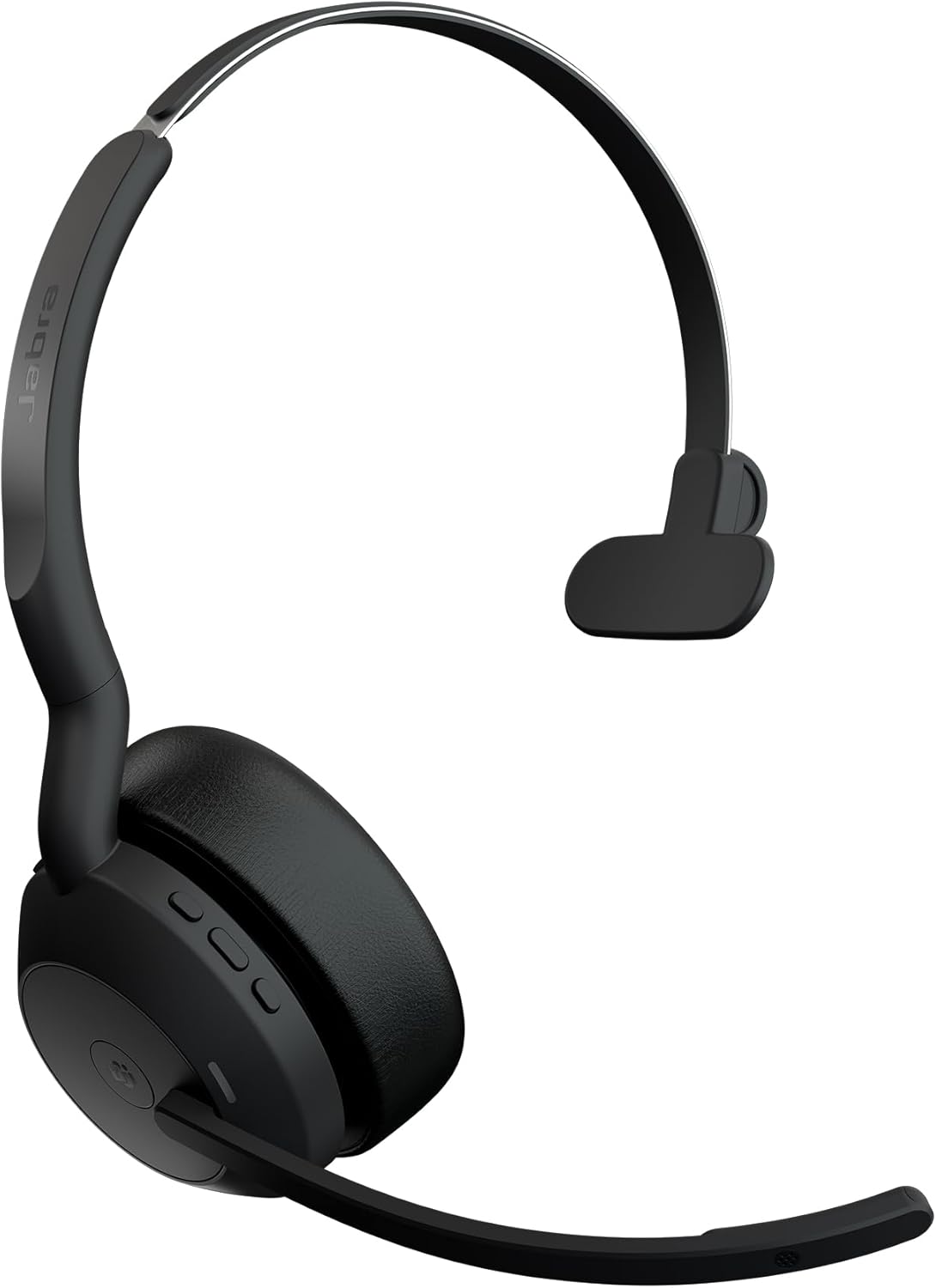 Jabra Evolve2 55 Mono Wireless Headset with Charging Stand, Air Comfort Technology, Noise-cancelling Mics, and Active Noise Cancellation - MS Teams Certified, Works with Other Platforms