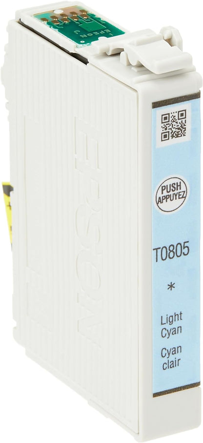 Epson T0805 Light Cyan Hummingbird Genuine Ink, Claria Photo HD Ink Cartridge