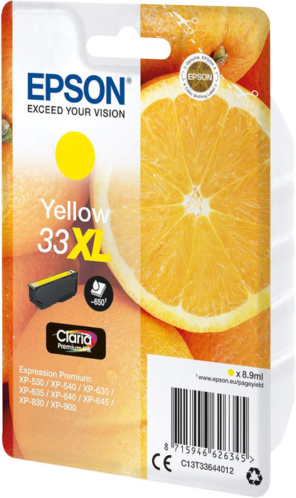 Epson C13T33644022 XL Original Inkjet Cartridges - Yellow