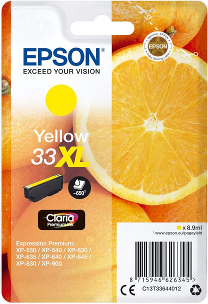 Epson C13T33644022 XL Original Inkjet Cartridges - Yellow