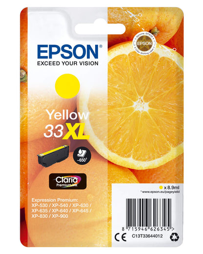 Epson C13T33644022 XL Original Inkjet Cartridges - Yellow