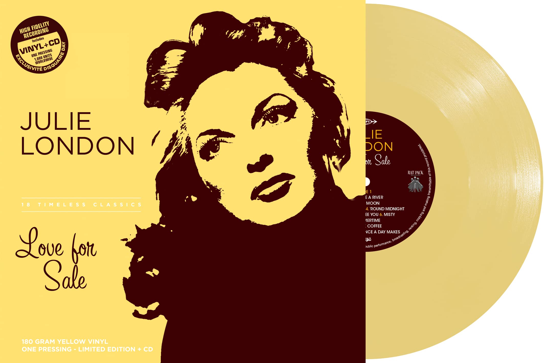 LOVE FOR SALE - -VINYL YELLOW - RSD 2023-LONDON JULIE