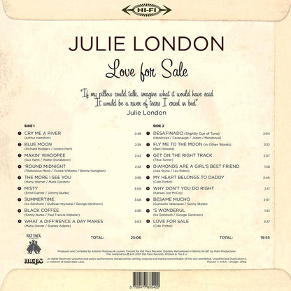 LOVE FOR SALE - -VINYL YELLOW - RSD 2023-LONDON JULIE