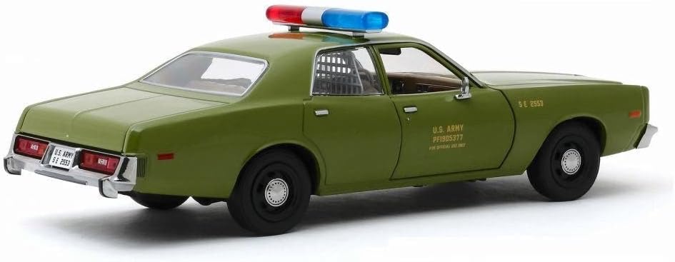 Greenlight - GREEN84103 - Plymouth Fury 1977 US Army Police A-Team L'Agence Tous Riques 1983-1987 - 1:24 Scale