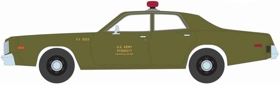 Greenlight - GREEN84103 - Plymouth Fury 1977 US Army Police A-Team L'Agence Tous Riques 1983-1987 - 1:24 Scale