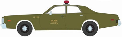 Greenlight - GREEN84103 - Plymouth Fury 1977 US Army Police A-Team L'Agence Tous Riques 1983-1987 - 1:24 Scale