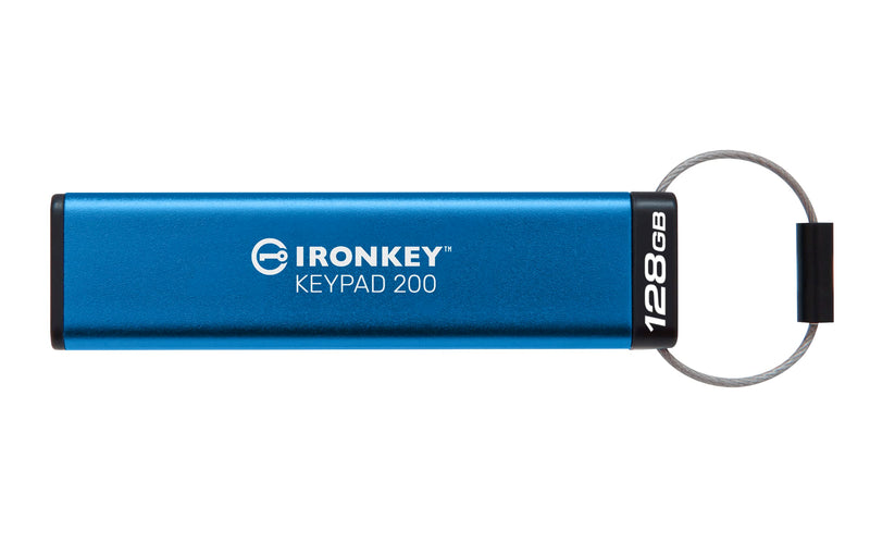 Kingston IronKey Keypad 200 Type -A hardware-encrypted USB Flash Drive FIPS 140-3 Level 3 (Pending) with XTS-AES 256-bit Hardware Encryption - IKKP200/