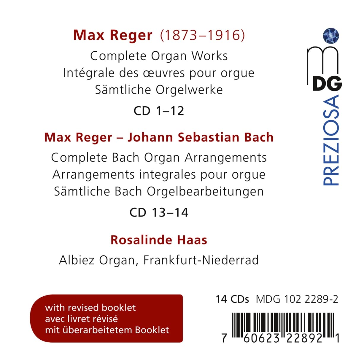 Max Reger: Sämtliche Orgelwerke