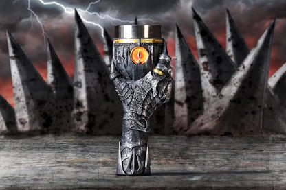 Nemesis Now Offizielles Lizenzprodukt "Herr der Ringe", Sauron, Kelch, Grau, 22,5 cm, B5895V2, 1 Stück (1er Pack