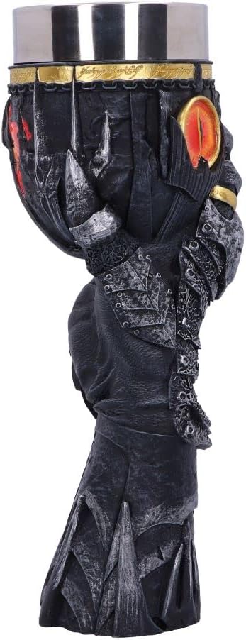 Nemesis Now Offizielles Lizenzprodukt "Herr der Ringe", Sauron, Kelch, Grau, 22,5 cm, B5895V2, 1 Stück (1er Pack
