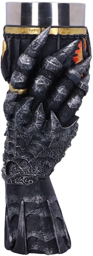 Nemesis Now Offizielles Lizenzprodukt "Herr der Ringe", Sauron, Kelch, Grau, 22,5 cm, B5895V2, 1 Stück (1er Pack