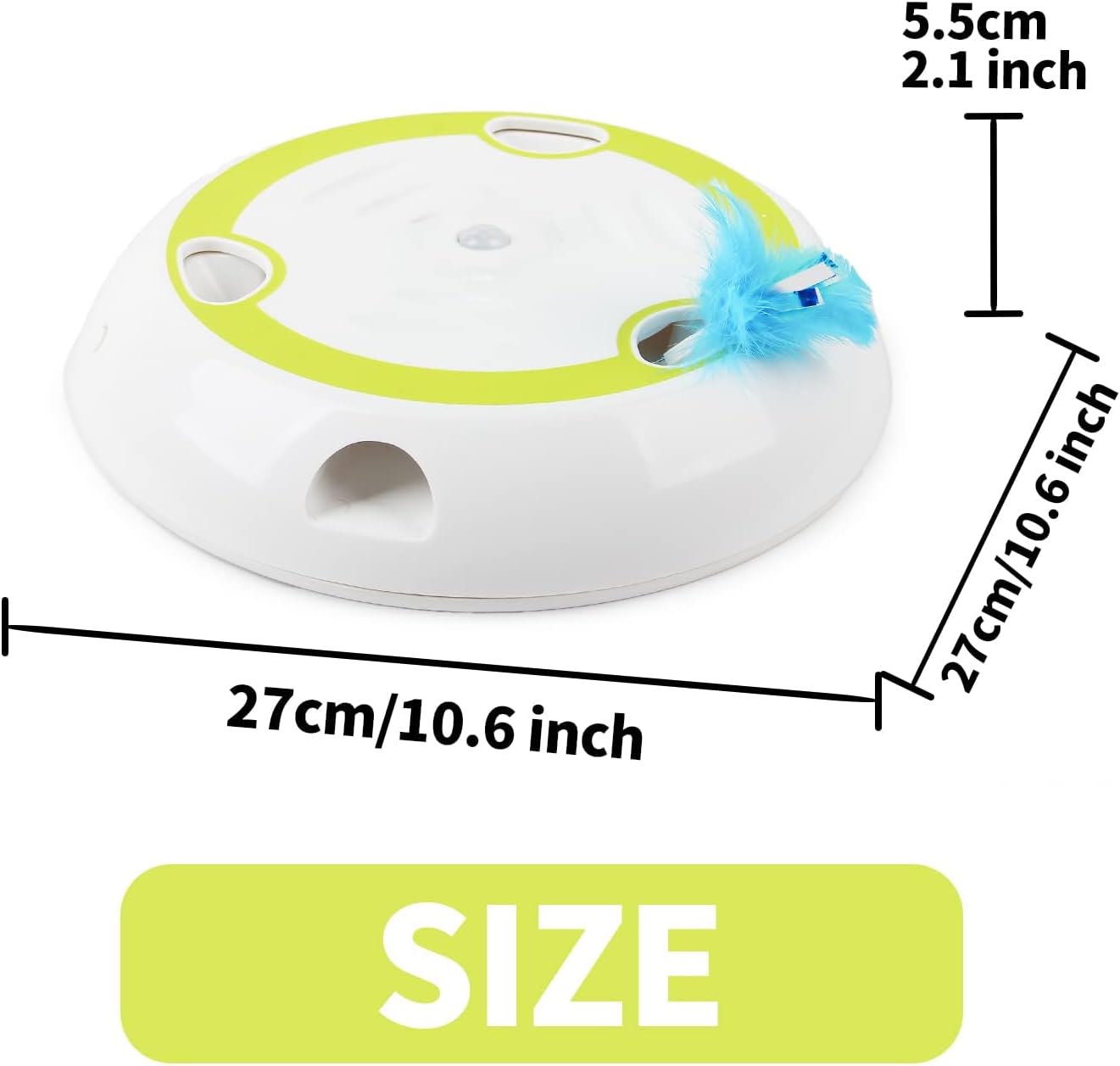 All For Paws - Cat Toy Interactive Wack`A`Feather 27X27X5.5Cm - (787.7562)