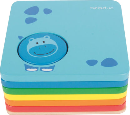 vormenpuzzel safaridieren 20,5 cm 11 stukjes