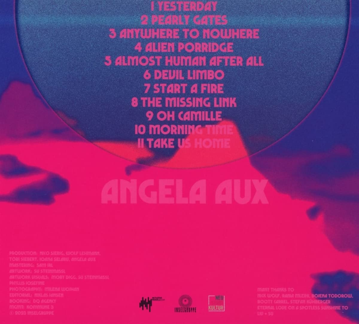 AUX, ANGELA - INSTINCTIVE TRAVELS ON THE PATHS OF SPACE AND TIME