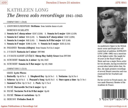 Kathleen Long: The Decca Solo Recordings 1941-1945
