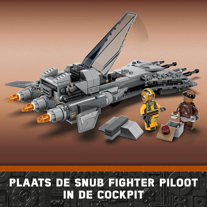 LEGO 75346 Star Wars Pirate Snub Fighter Set, The Mandalorian Season 3 Building Toy with Model Starfighter, Pilot and Vane Minifigures & 75344 Star Wars Boba Fett's Starship Microfighter