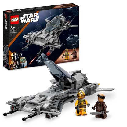 LEGO 75346 Star Wars Pirate Snub Fighter Set, The Mandalorian Season 3 Building Toy with Model Starfighter, Pilot and Vane Minifigures & 75344 Star Wars Boba Fett's Starship Microfighter