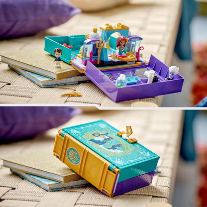 LEGO Disney Princess The Little Mermaid Story Book Buildable Toy with Ariel, Prince Eric and Ursula Micro Dolls plus Sebastian Figure, 2023 Film Playset, for Kids, Girls, Boys Aged 5 Plus 43213 Single