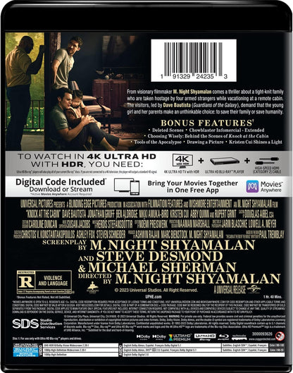 Knock at the Cabin (4K Ultra HD + Blu-ray + Digital)