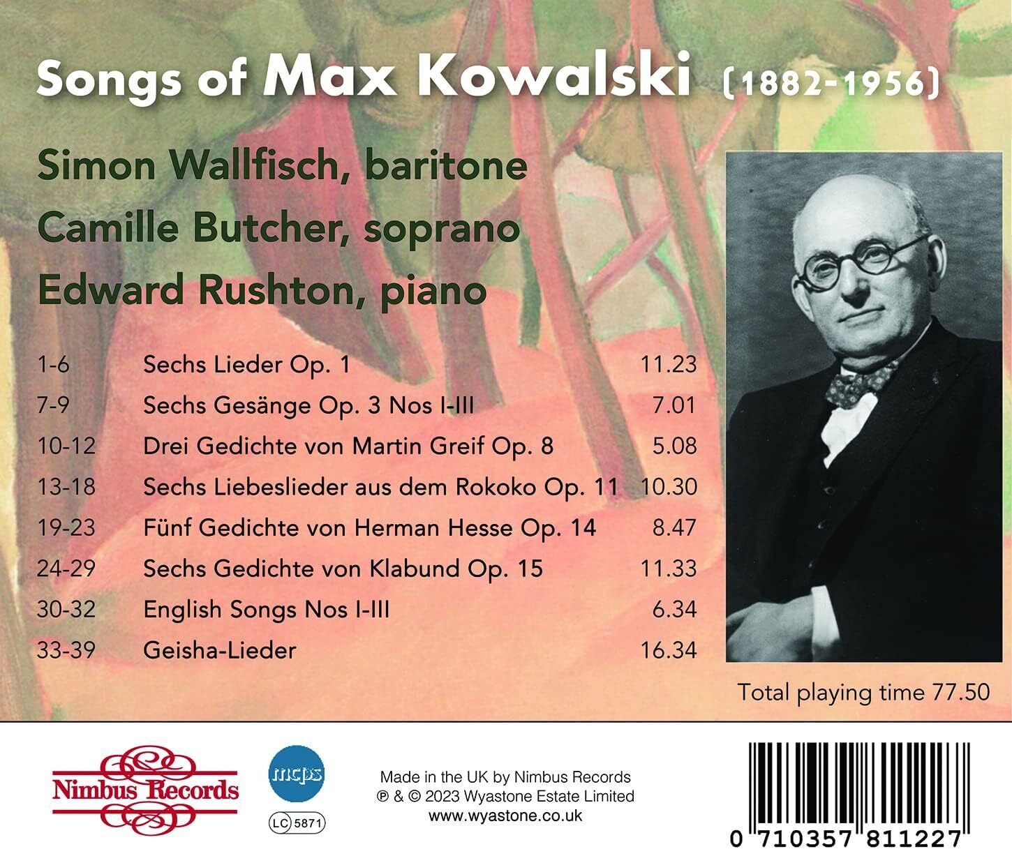 Songs of Max Kowalski