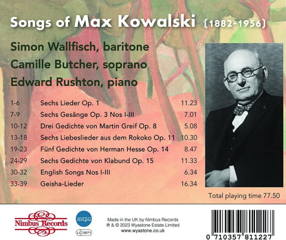 Songs of Max Kowalski