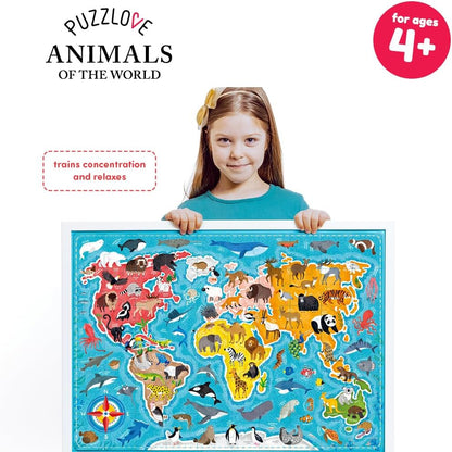 Banana Panda Puzzlove Jigsaw Puzzle - Animals of The World - 60 pcs