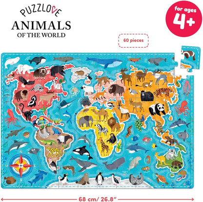 Banana Panda Puzzlove Jigsaw Puzzle - Animals of The World - 60 pcs