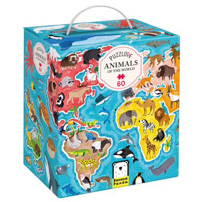 Banana Panda Puzzlove Jigsaw Puzzle - Animals of The World - 60 pcs