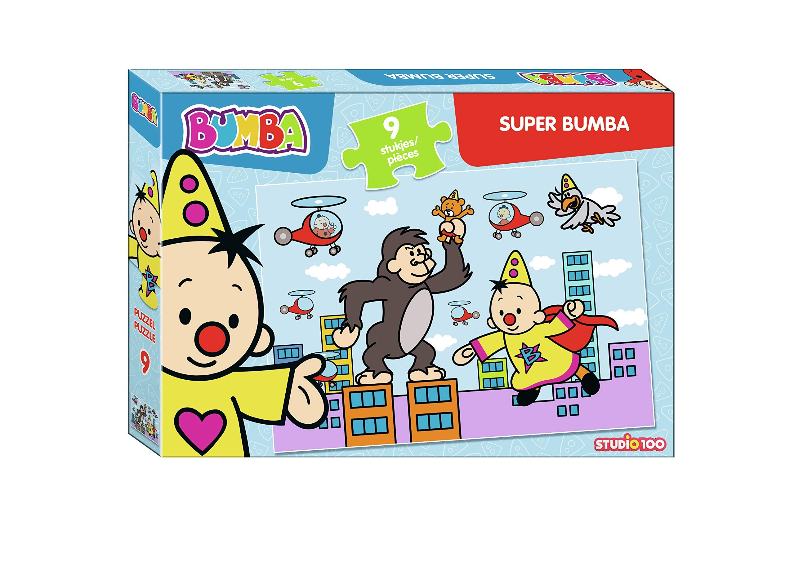 Bumba - kartonnen puzzel van 9 stukjes - Super Bumba