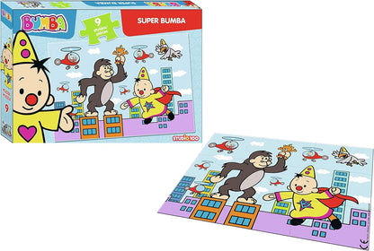Bumba - kartonnen puzzel van 9 stukjes - Super Bumba