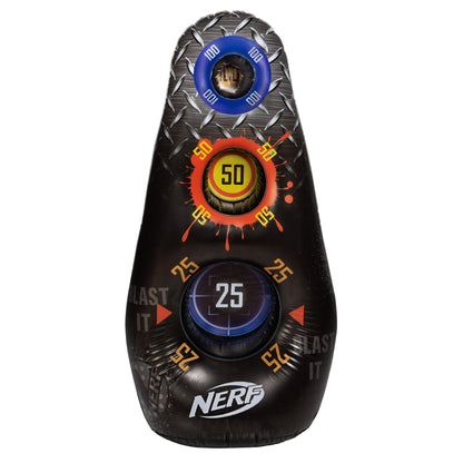 Nerf Inflatable Target, 4’ Tall Practice Device – 3 Score Zones, Water Filled Base – Great for Outdoor & Indoor Play