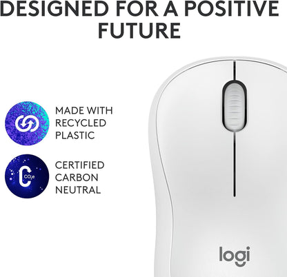 Logitech M240 Silent Bluetooth Mouse, Wireless, Compact, Portable, Smooth Tracking, 18-Month Battery, for Windows, macOS, ChromeOS, Compatible with PC, Mac, Laptop, Tablets
