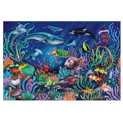 Ravensburger Wooden Jigsaw Puzzle for Adults and Kids Age 14 Years Up - Under The Sea 500 Pieces