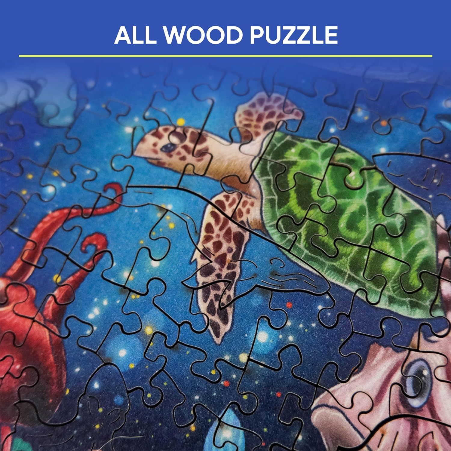 Ravensburger Wooden Jigsaw Puzzle for Adults and Kids Age 14 Years Up - Under The Sea 500 Pieces