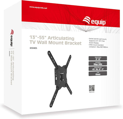 Equip Wall Mount for Flat Screen, Black, 55"