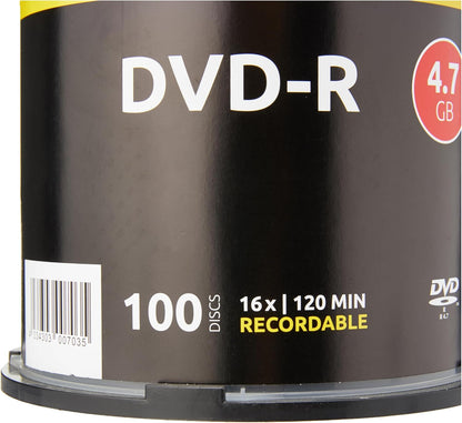Intenso 4101156 DVD-R 16x 100 Pack Cakebox