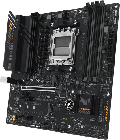 ASUS TUF GAMING A620M-PLUS Mainboard Sockel AMD A620 (Ryzen 7000, micro-ATX, DDR5 Speicher, PCIe 4.0, BIOS Flashback, USB 3.2 Gen 2, Aura Sync