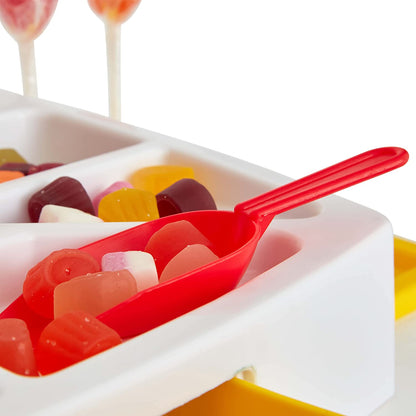 Casdon Pick and Mix Sweet Shop. Toy Sweet Shop Display Set with Working Scales, Cash Drawer, and Pretend Money. Suitable for Preschool Toys. Playset for Children Aged 3+