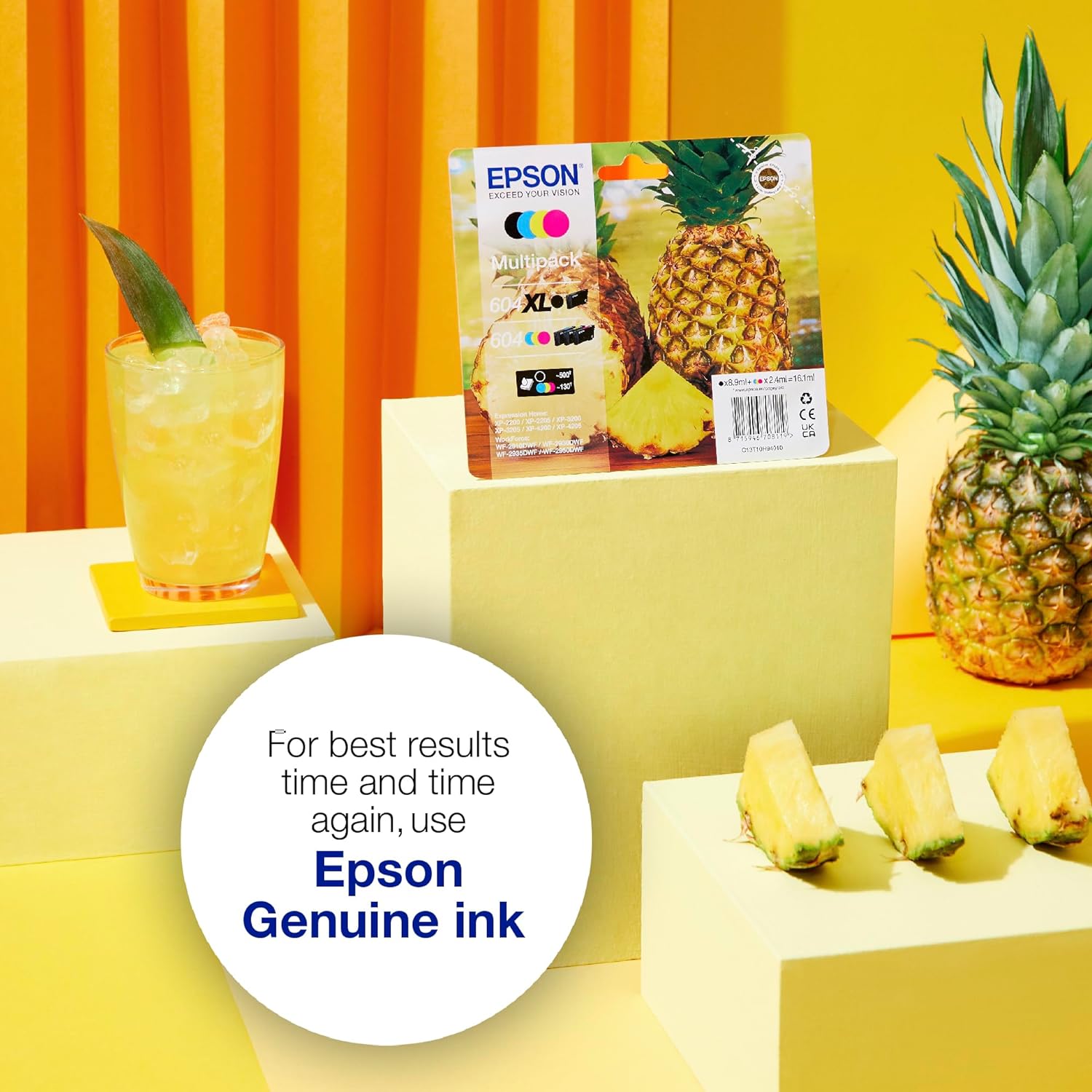 Epson 604XL Pineapple, Genuine Multipack, 4-colours Ink Cartridges