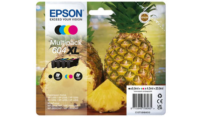 Epson 604XL Pineapple, Genuine Multipack, 4-colours Ink Cartridges