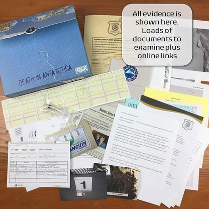 (New Aug) UG Murder Mystery Party Case Files: Death in Antarctica