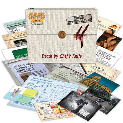University Games Murder Mystery Case File A Chef's Knife, 33283, For age 12 years and over