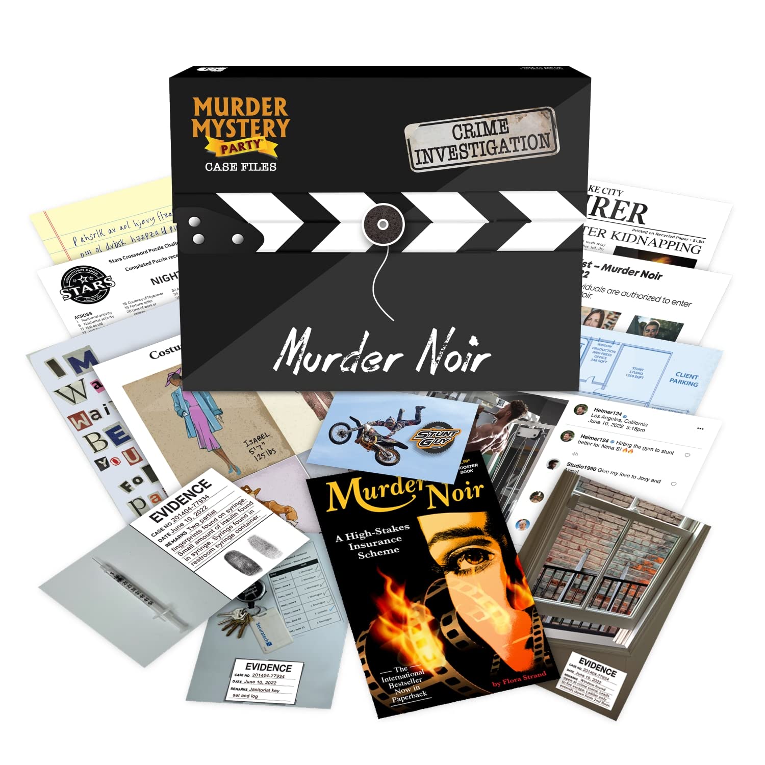 Murder Mystery Party Case Files: Murder, Gioco da tavolo per 1 o più giocatori dai 14 anni in su (versione inglese