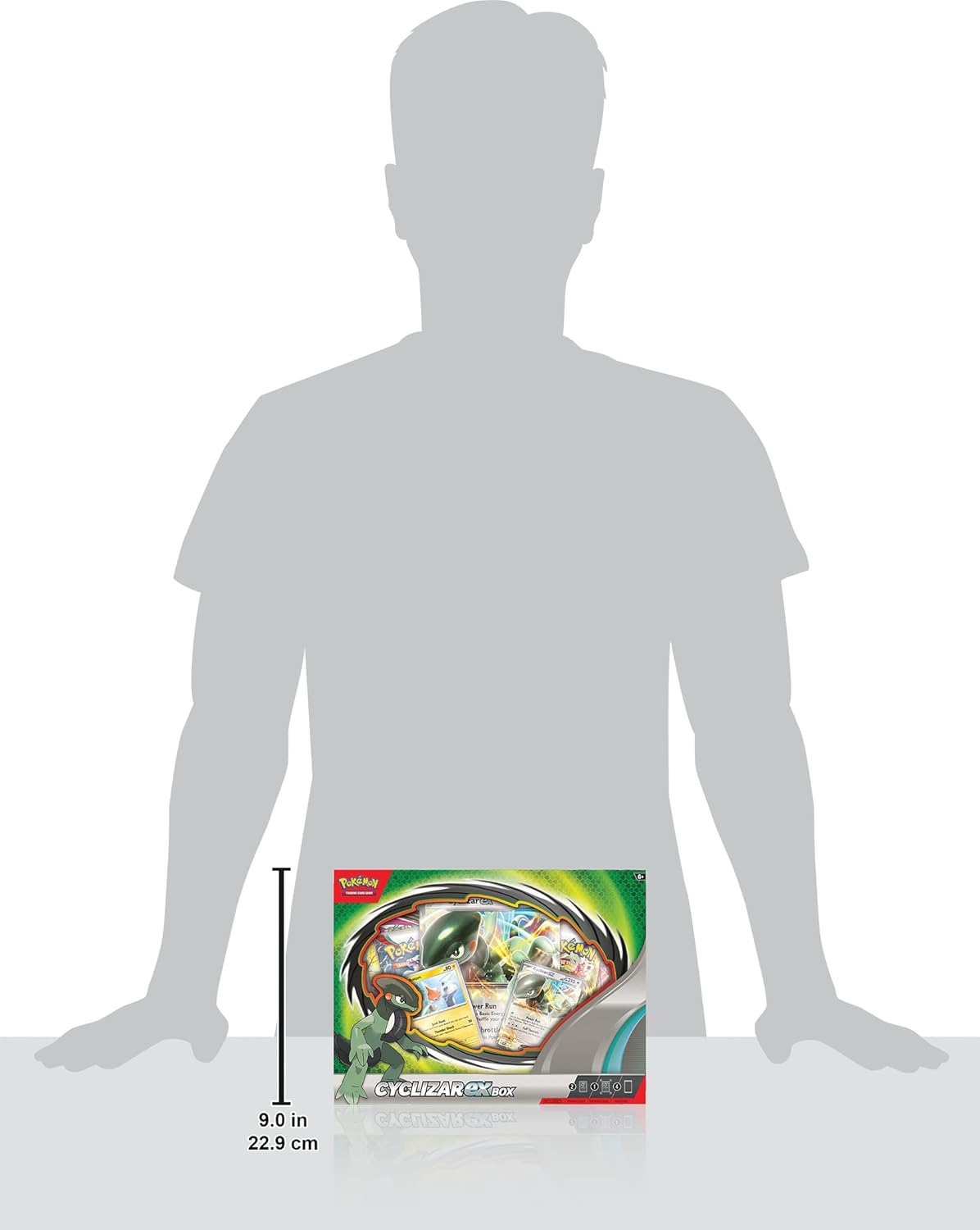 Pokémon TCG: Cyclizar ex Box (2 Foil Promo Cards, 1 Foil Oversize Card & 4 Booster Packs)
