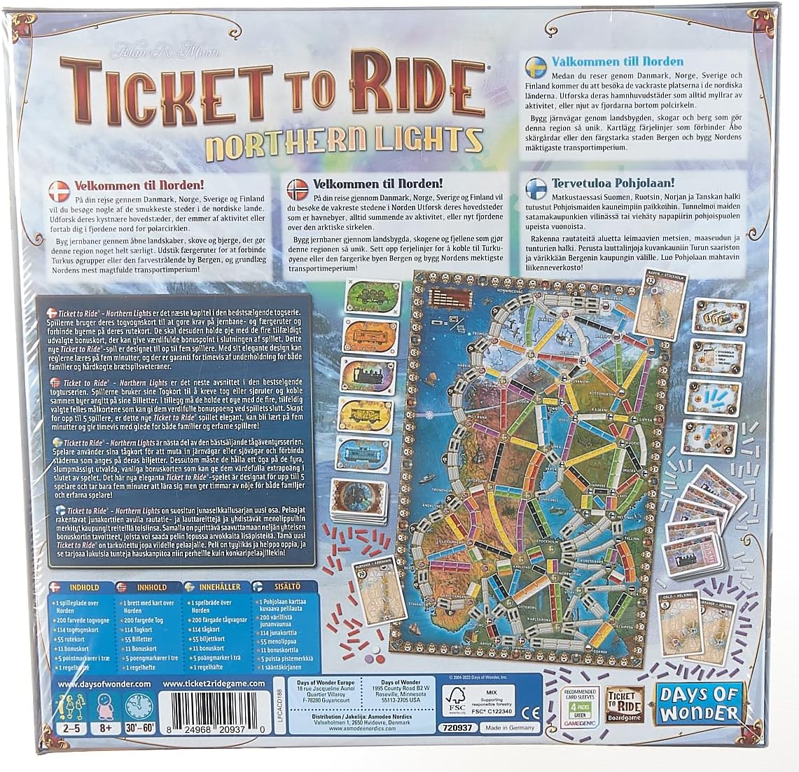 Ticket to Ride Northern Lights