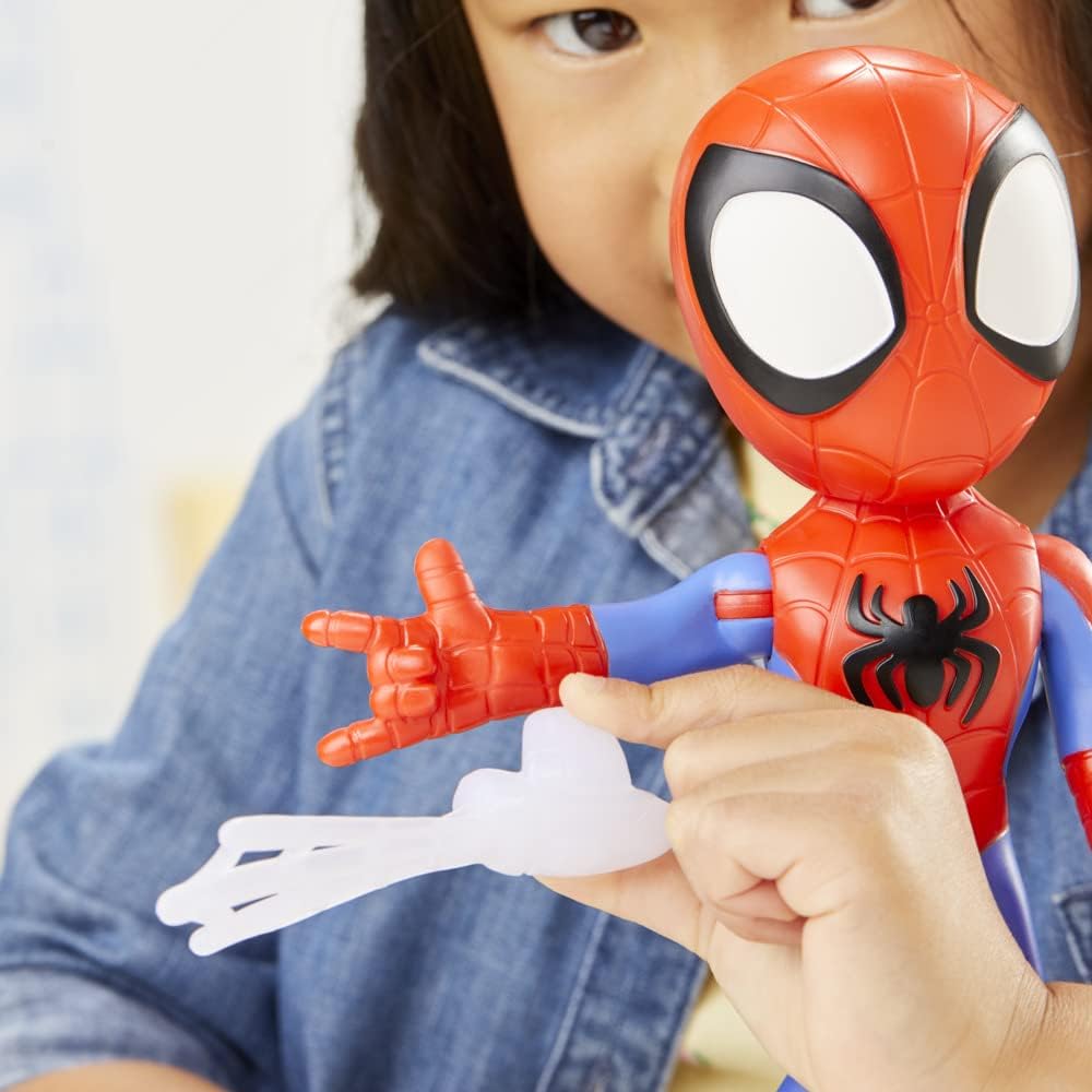 Hasbro Marvel Spidey and His Amazing Friends Supersized Spidey Action Figure, Preschool Superhero Toy for Kids Ages 3 and Up Multicolor Other_toys