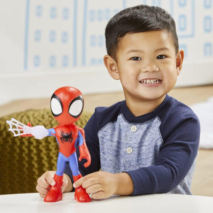 Hasbro Marvel Spidey and His Amazing Friends Supersized Spidey Action Figure, Preschool Superhero Toy for Kids Ages 3 and Up Multicolor Other_toys